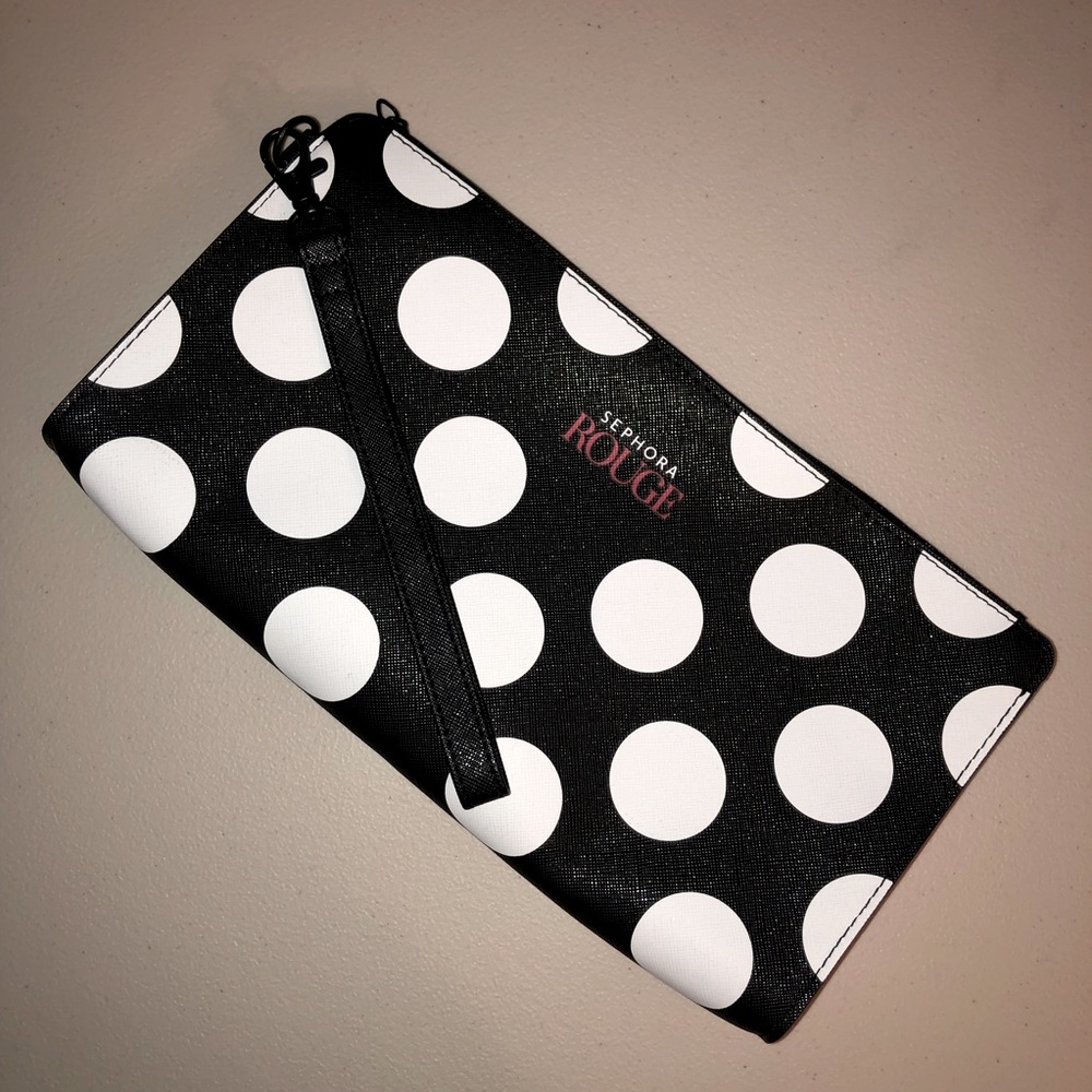 Sephora Polka Dot Wristlet Makeup Case
